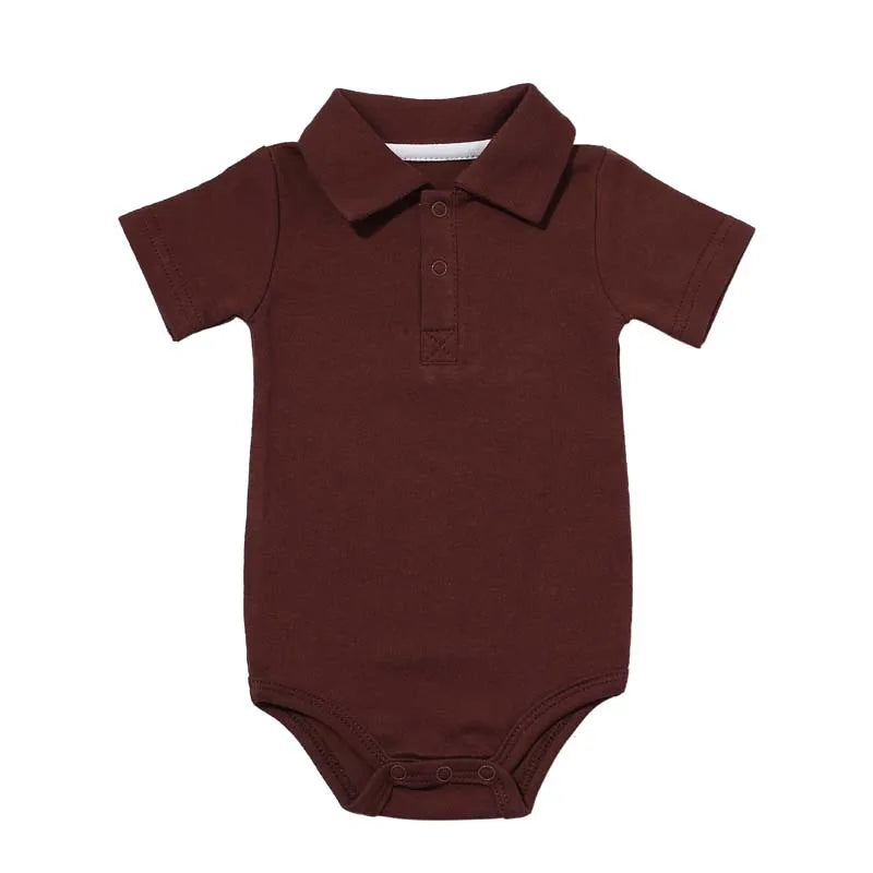 Bodysuit & One Pieces Baby Clothes Summer Short-sleeved Polo Baby Jumpsuit Crawling Clothes Baby Clothes Romper Newborn Clothes