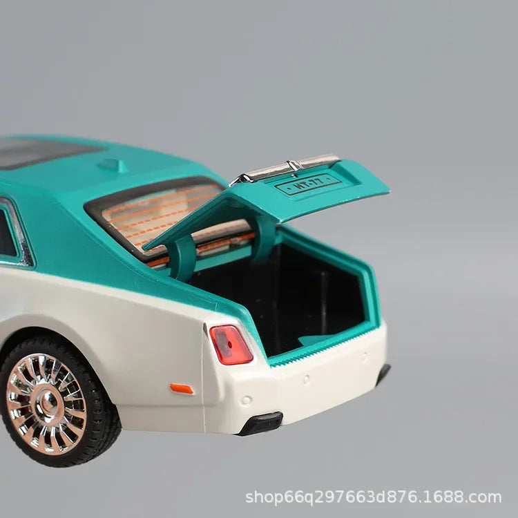 Kids Inertia Car Toy, Simulation Phantom Car Model with Door Opening, Sound & Light Music, Boys Early Educational Vehicle Gift