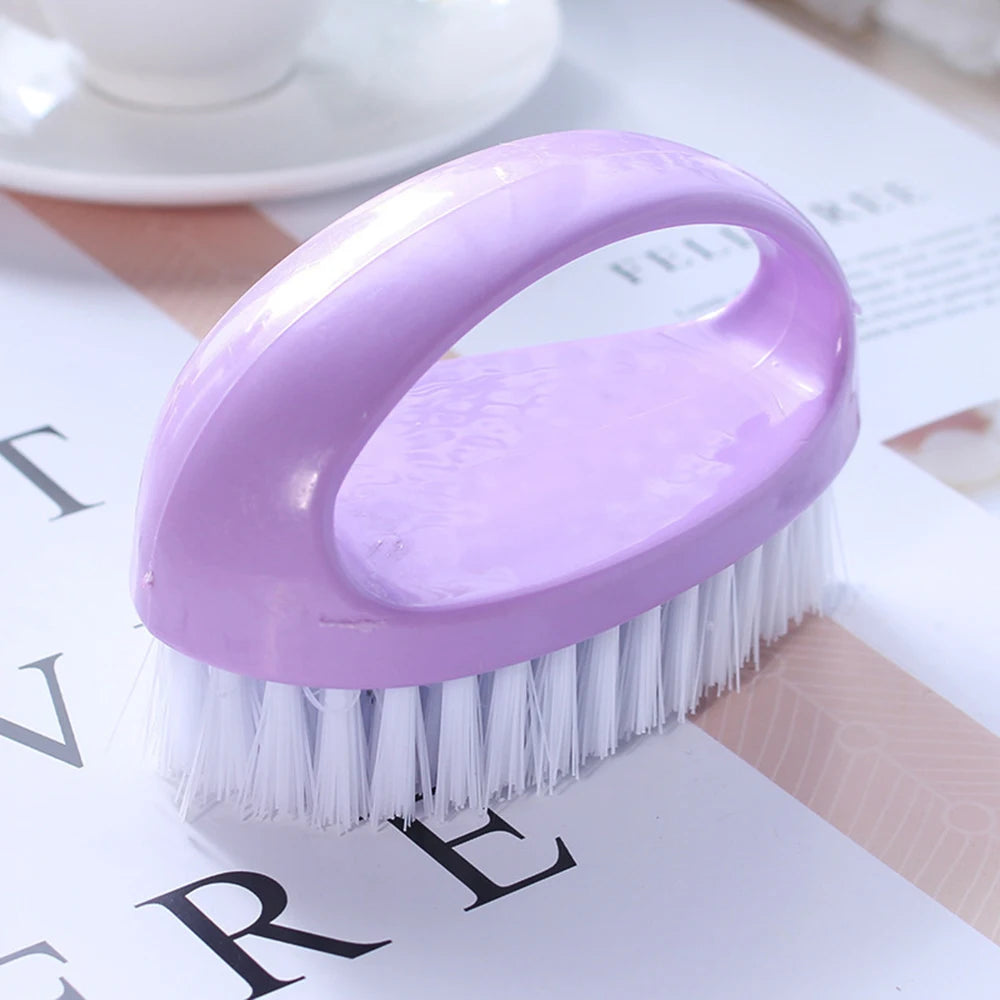 Purple Color Multifunctional Laundry Cleaning Brush for Clothes & Shoes