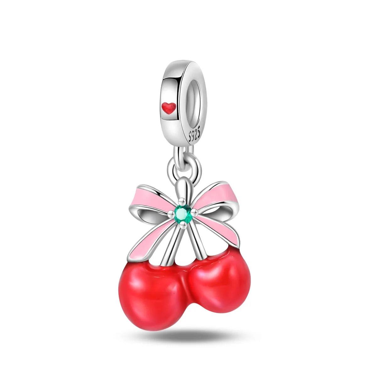 New 925 Silver Color Strawberry Cherry Fruit Series Charms Beads Fit 3mm 925 Original Bracelets DIY Birthday Jewelry Gifts