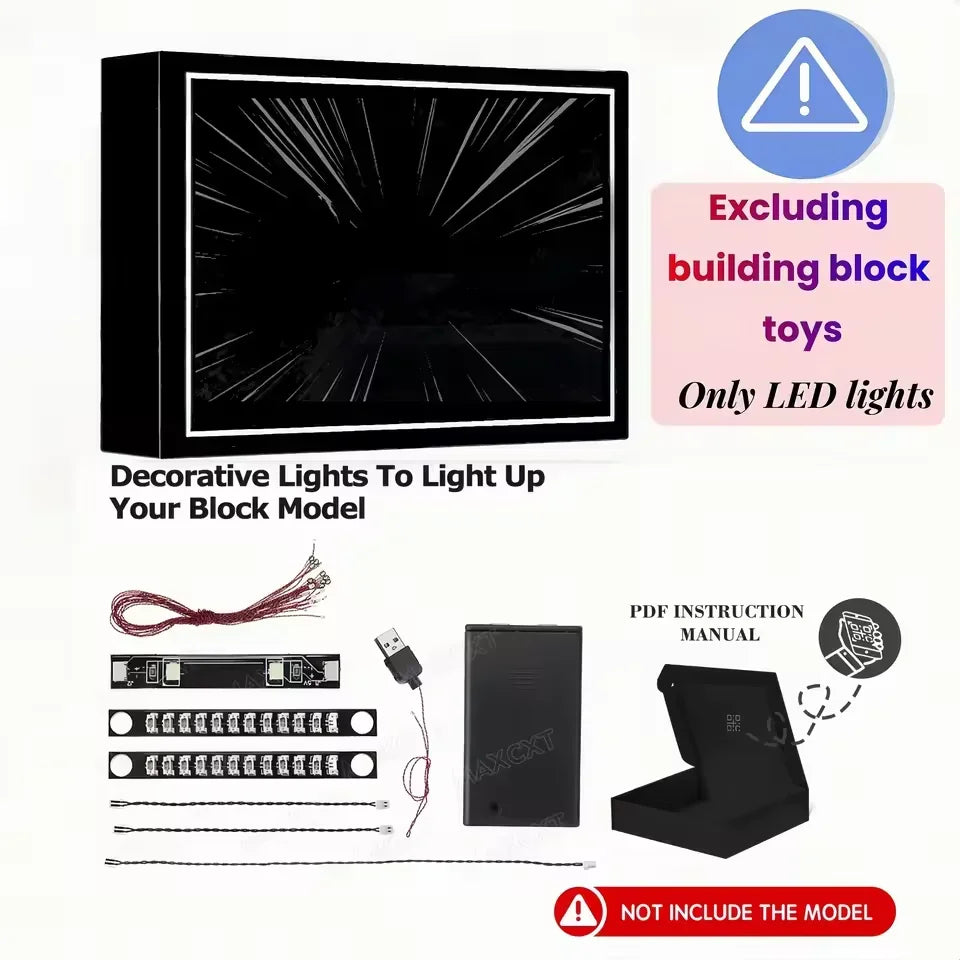 (Not Include Building Blocks ) LED Lights for Technic 42156 Peugeot 9X8 24H Le Mans Hybrid Hypercar Racing Car Decorative lights
