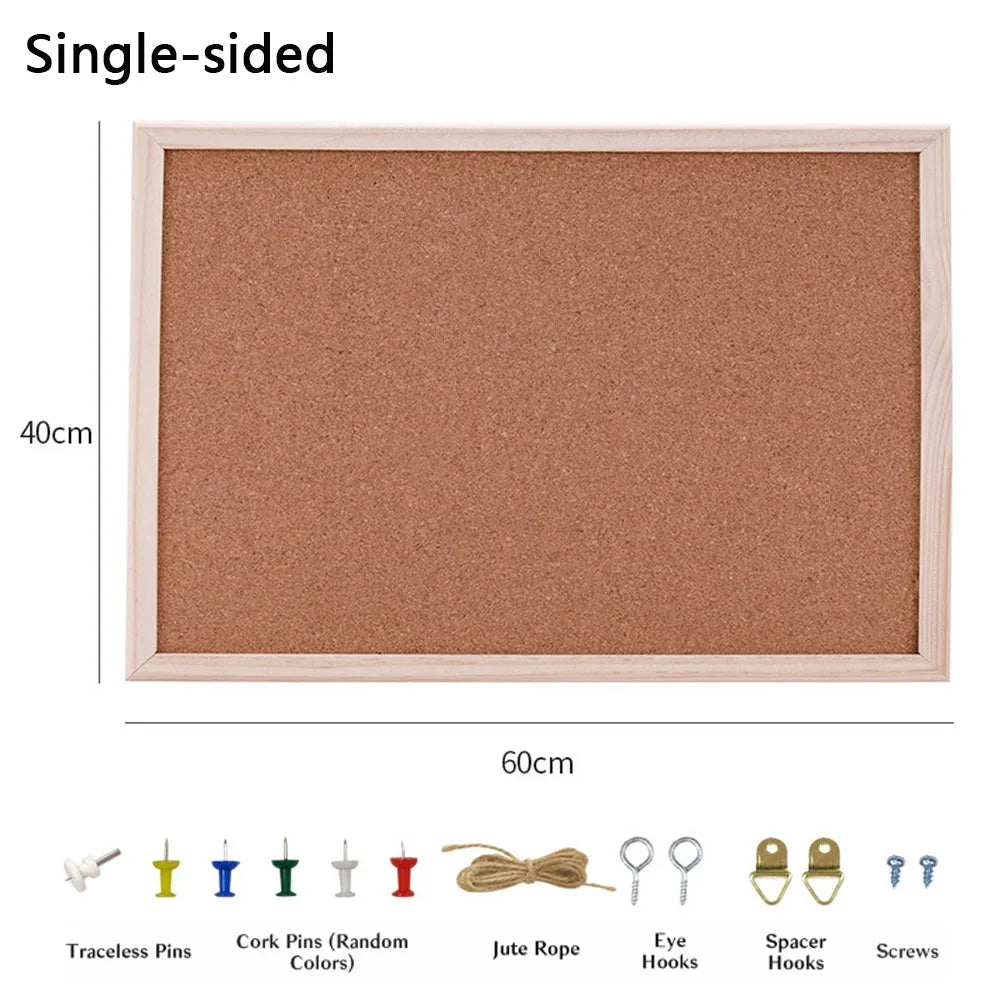 Home Decor DIY Cork Display Panel Soft Wood Cork Board Decorative Hanging Photo Background