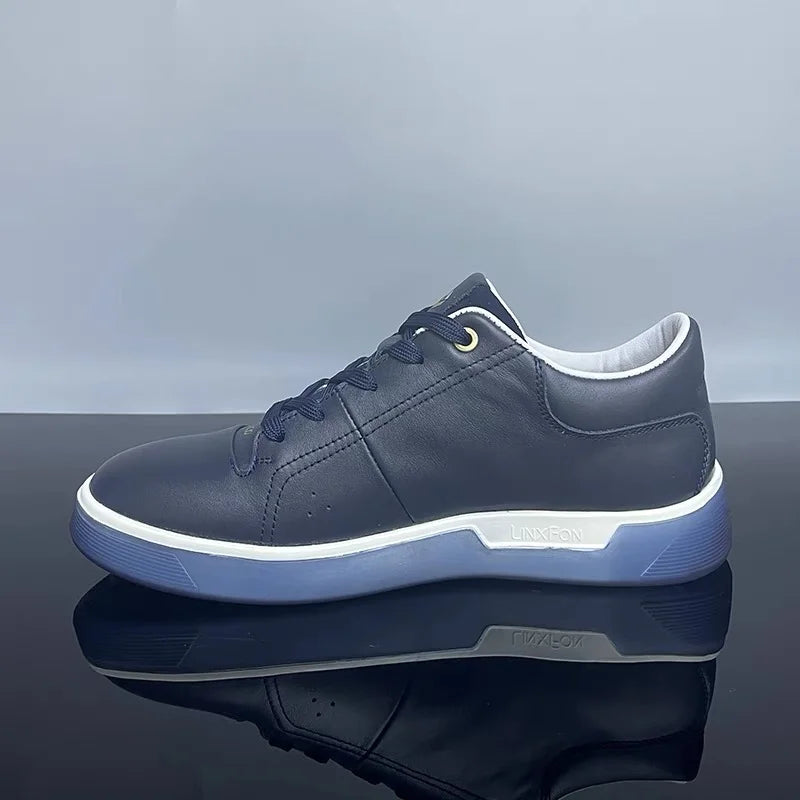 Skateboard Mens Shoes Genuine Leather Sneakers Casual Fashion Outdoor Running Sports Hiking Designer Luxury Mens Shoes