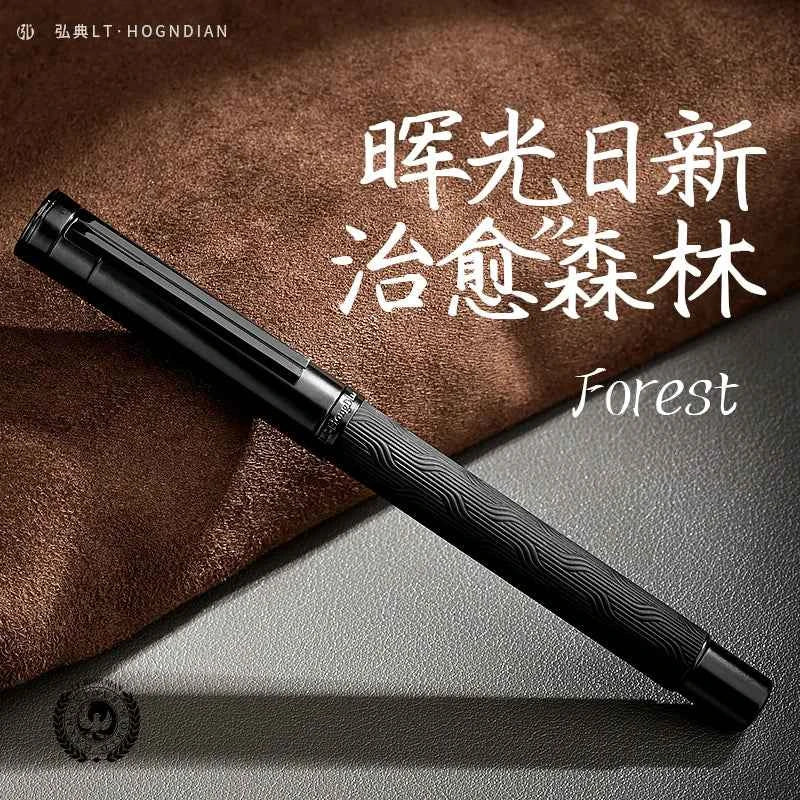 LT Hongdian 1861 Black Forest Pro Fountain Pen Iridium nib Custom engraving student professional