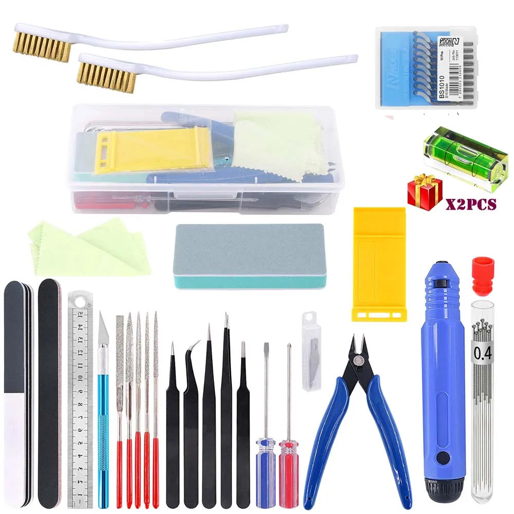 Multiple Models 3D Printer Tool Kit Trimming Knife Scraper Cleaning Needle Tweezers Pliers Deburring Kit DIY 3D Printing Tools