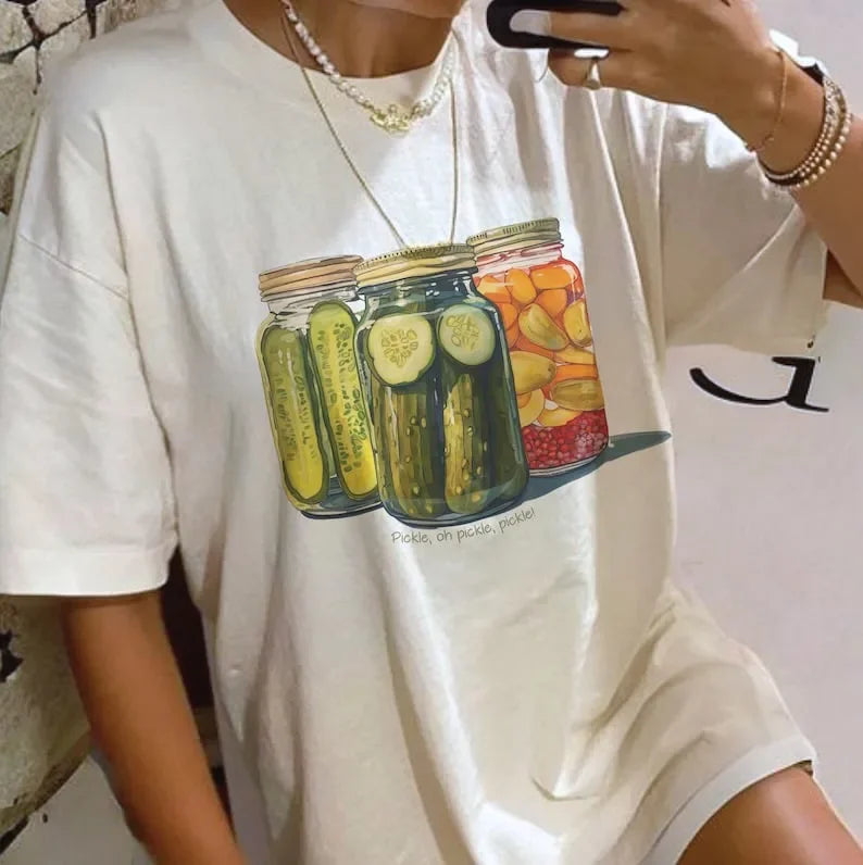 Graphic T-Shirt Vintage Sexy Top Tee Round Neck Short Sleeve Dark Gothic Print Streetwear Trendy Summer Women's Clothing Y2K