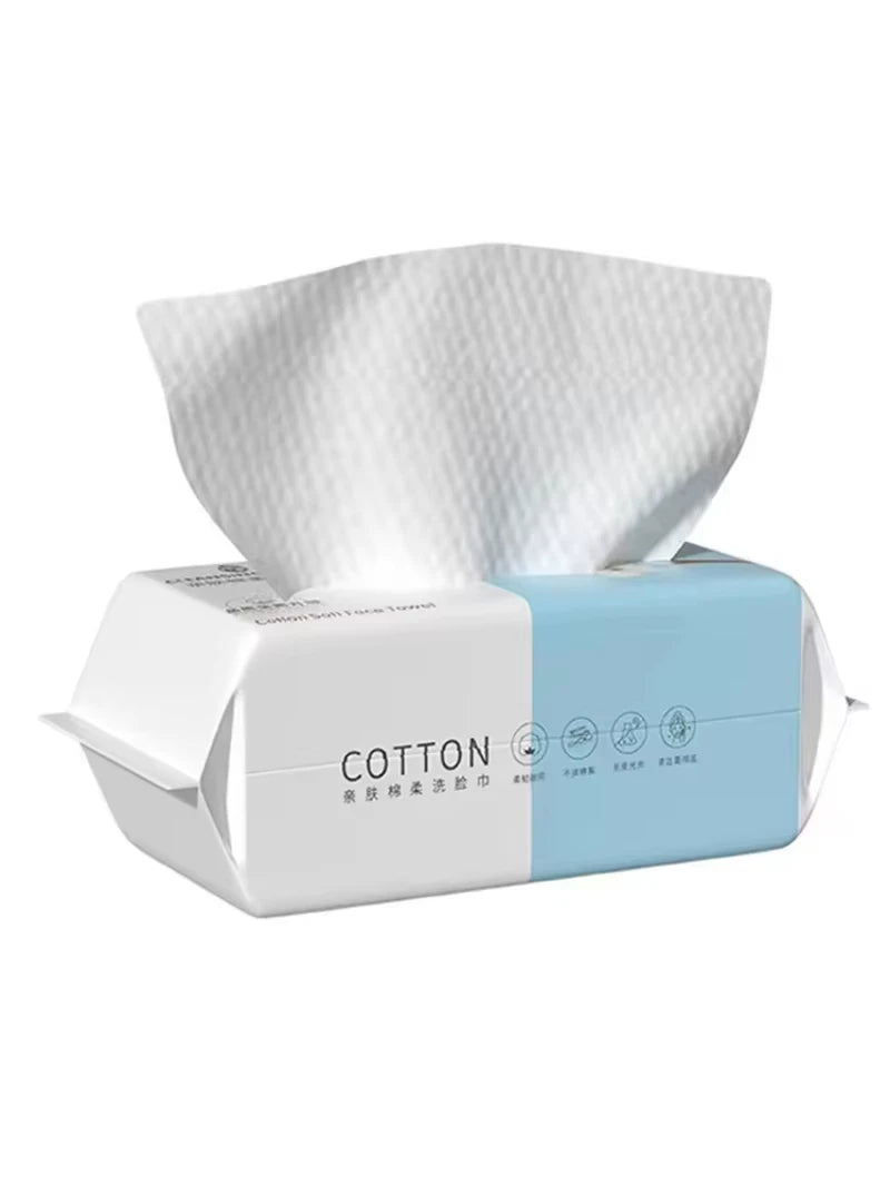 1pack Color Disposable Cotton Facial Towels For Sensitive Skin
