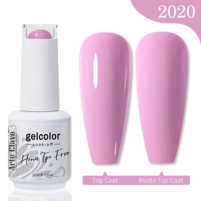 Arte Clavo TPO HEMA FREE Top Quality Discount Price 131 Colors Nail Gel Polish New Formula Nail Gel 15ml Bottle UV Gel Varnish