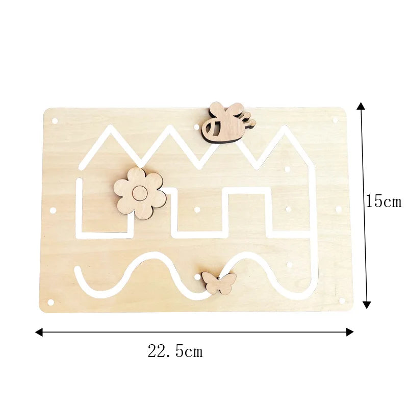Kids Busy Board DIY Accessories Baby Activity Fine Motor Skills Learning Games Montessori Sensory Toys Early Education Busyboard