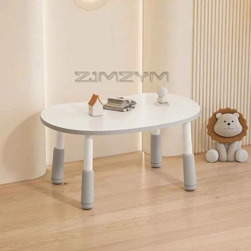 37-46cm Adjustable Baby Learning Table Anti-slip Stable Early Education Table With Round Edge Care For Baby's Safety Health Grow