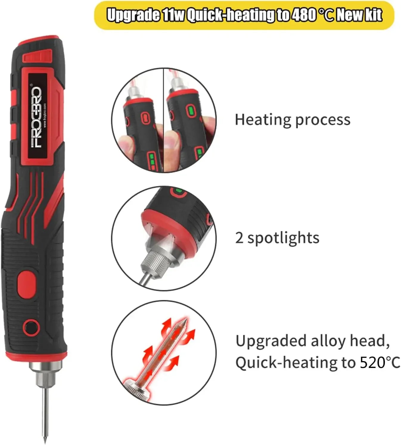 Cordless Soldering Iron 1800mAh Rechargeable Soldering Tool Professional Portable Welding Tool Electronic Soldering Kit