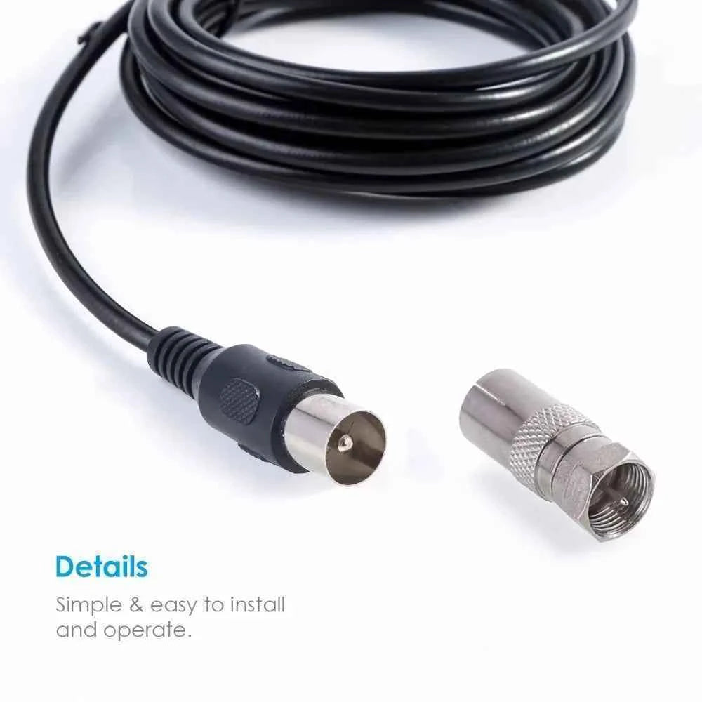 4K New Digital Tv Antenna Receiver Indoor and Outdoor High-Definition Digital Terrestrial Wave Hdtv Tv Antenna Supports Multiple National Tv Standards