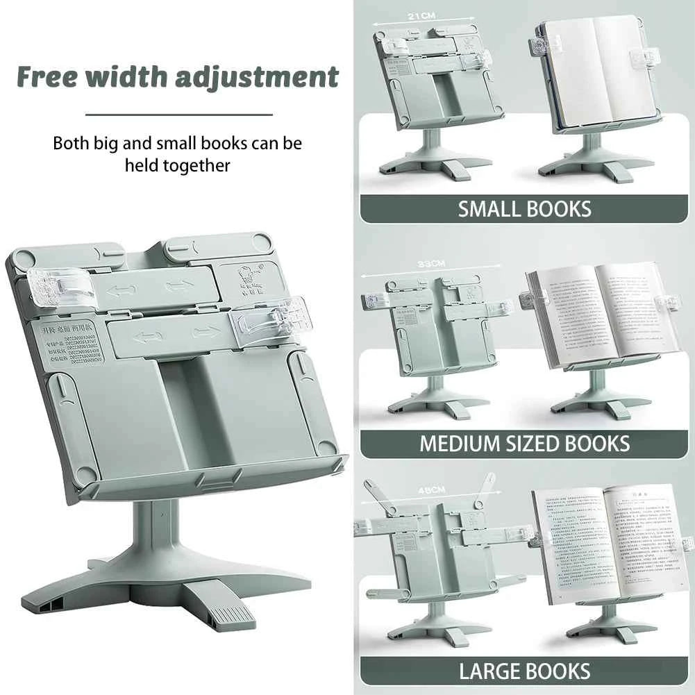 Adjustable Rotatable Reading Bookshelf Portable Book Support Lifting Landing Multifunctional Document Shelf for Home