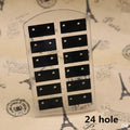 48 Holes Jewelry Organizer Stand Black Plastic Earring Holder Pesentoir Fashion Dangle Earrings Display For Women Rack Etagere