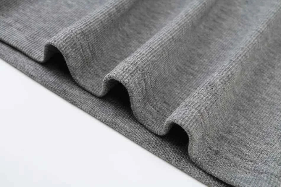 AS SS26 summer loose style button dress comfortable ribbing fabric dress o-neck lady clothes