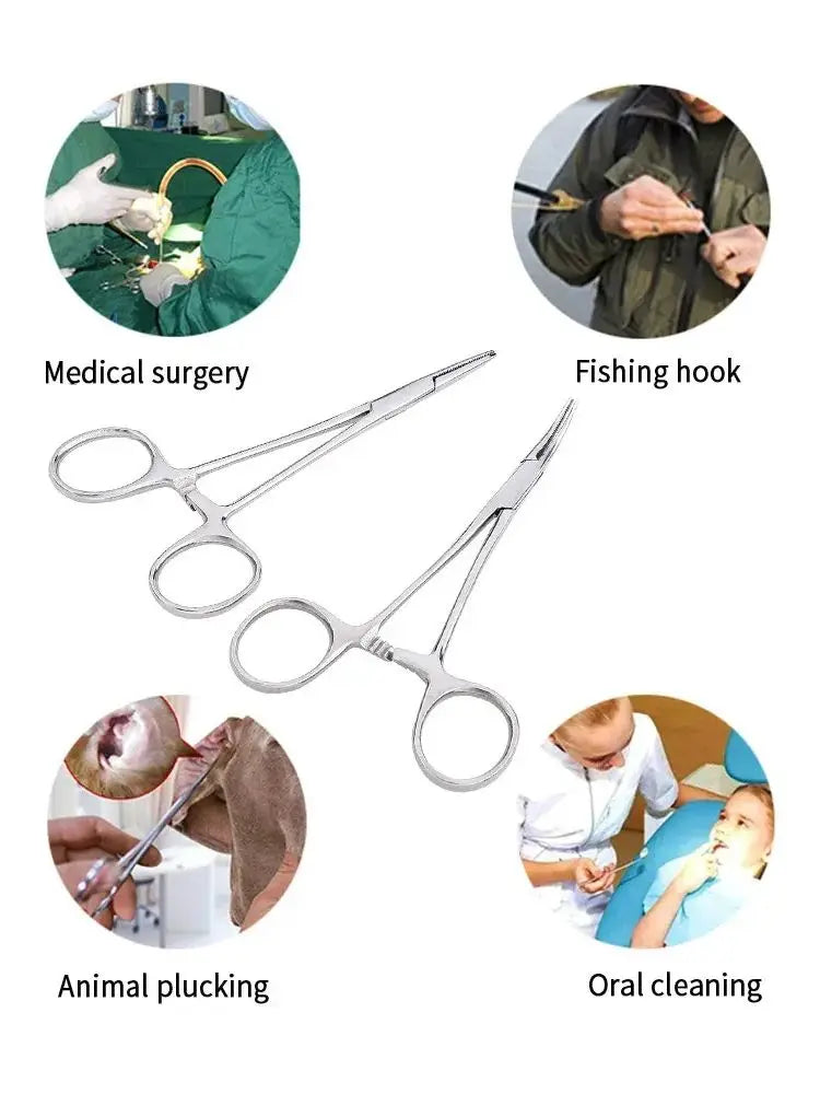 Hand Tool  Hemostatic Forceps Pet Hair Clamp Fishing Locking Pliers Epilation Tools Curved/Straight Tip Cutter Tool