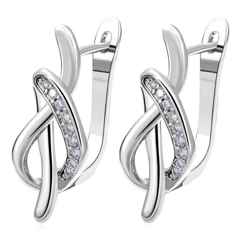 Juya Handmade 18K Real Gold Plated Earwire Fasteners Earring Hooks Accessories For DIY Women's Anti-Allergy Earrings Making