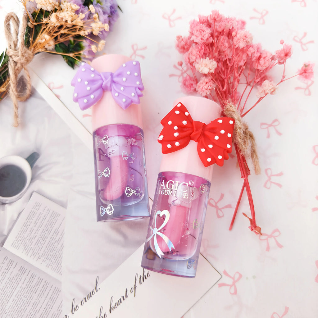 24pcs Cute Ice Cream Sequin Lip Gloss Colorchanged Lip Gloss Girls Kawaii Natural Moisturizing Lips Makeup Party Gifts