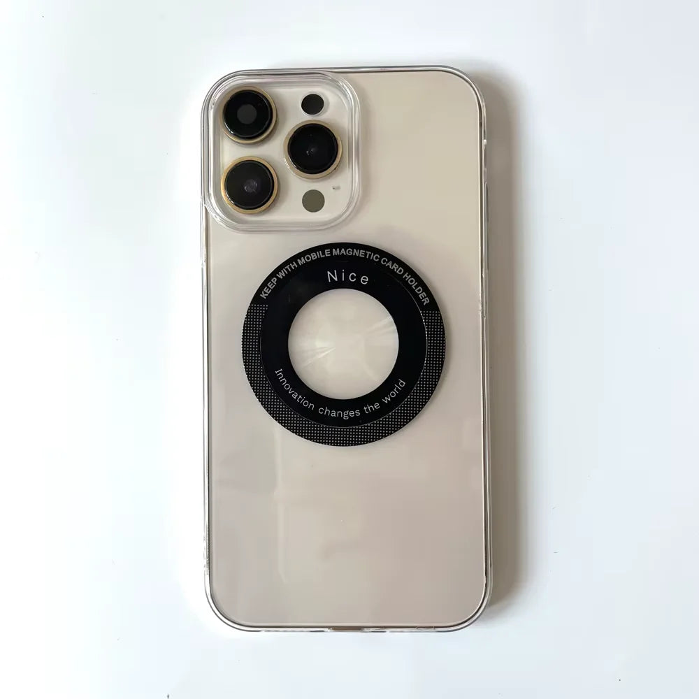 Heat Sink Magnetic Ring Phone Holder Accessory Magnetic Attraction Plate For iPhone Samsung Xiaomi For Wireless Charging Base