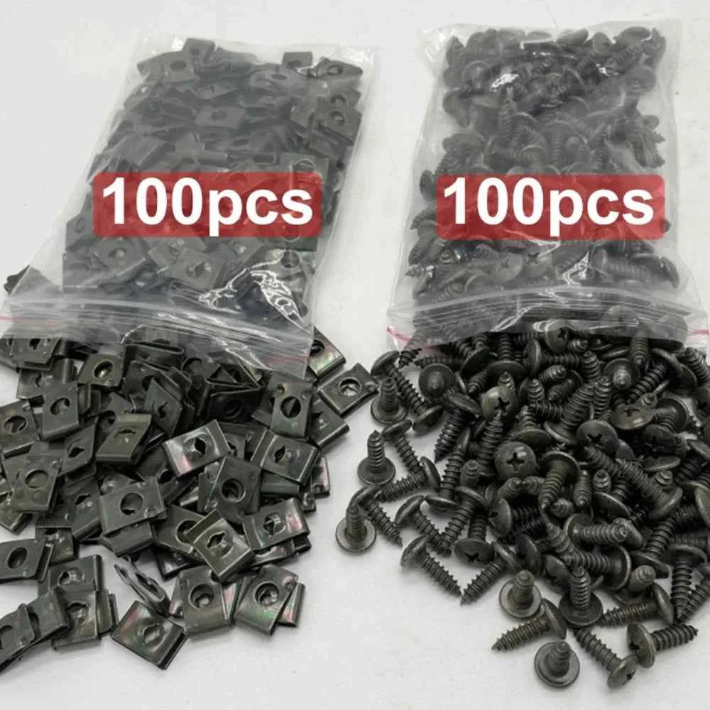 Heavy duty u profile self tapper screws for sheet metal 100 count suit for car bike and general mechanical fixing