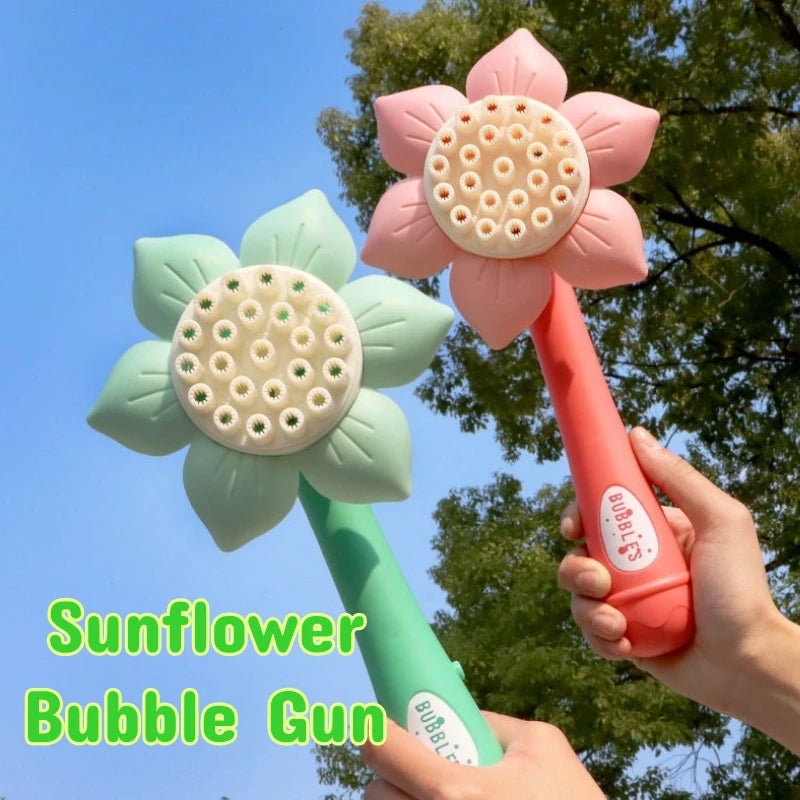 2026 Kids Bubble Gun 23 Holes Blowing Machine Soap Blower Gun Outdoor Party Game for Boys And Girls Children's Gift
