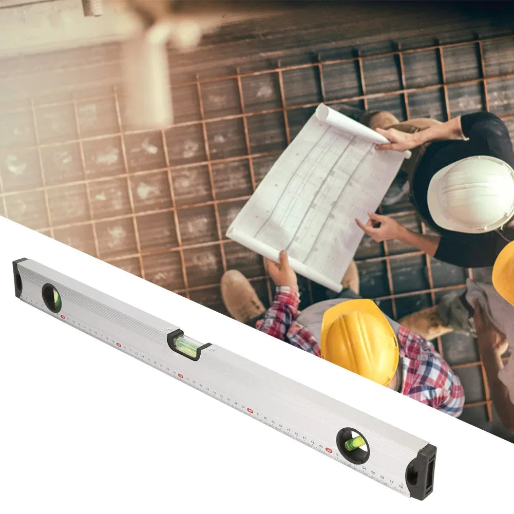 Bubble Level Ruler 30/60cm Aluminum Alloy Spirit Level Ruler Gauge Measure Tool Magnetic Bubble Level Ruler Spirit Level Meter