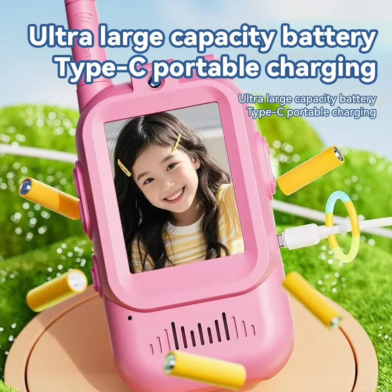 Kids Video Walkie Talkie Toys outdoor Children Parent-child intercom machine Walkie-talkie with HD Camera for Boys & Girls Gifts