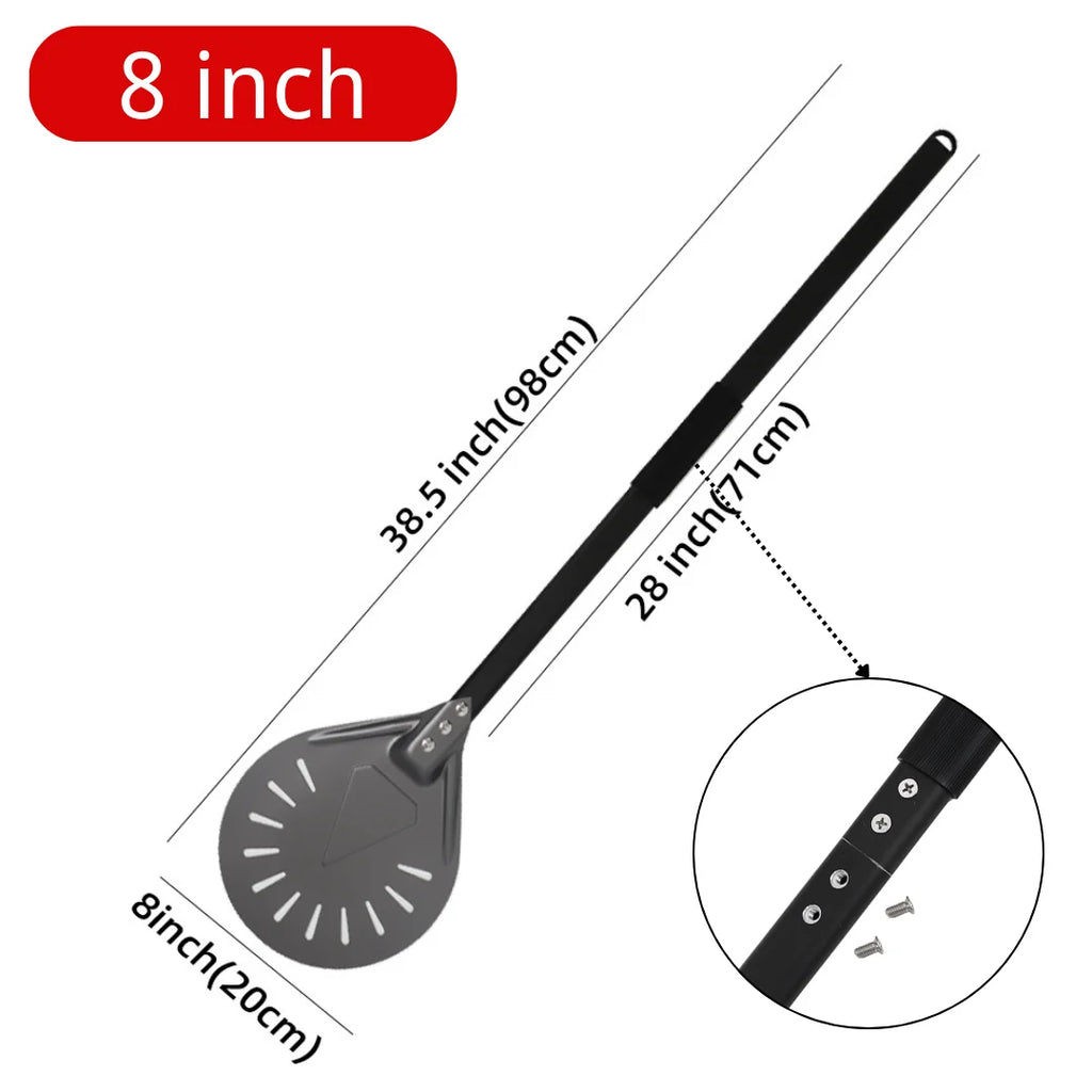 7 8 9 10 Inch Long Pizza Peel AdjustableTurning Shovel Spatula Baking Tool  Kitchen Utensils Nonstick Big Pizza Turner for Oven