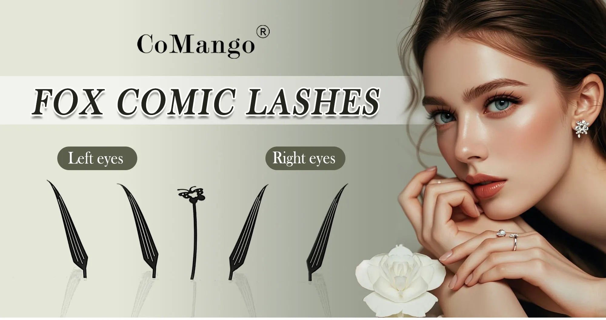 12Rows 5D Flora Fairy Eyelashes Extension Brown Black Premade Spikes Volume Fans Fairy Flora Mink False Lash DIY Makeup