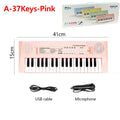 Chriyungel 37 Keys Kids Electronic Keyboard Piano with Microphone Musical Instrument Educational Toys Gift for Boy Girl Toddler