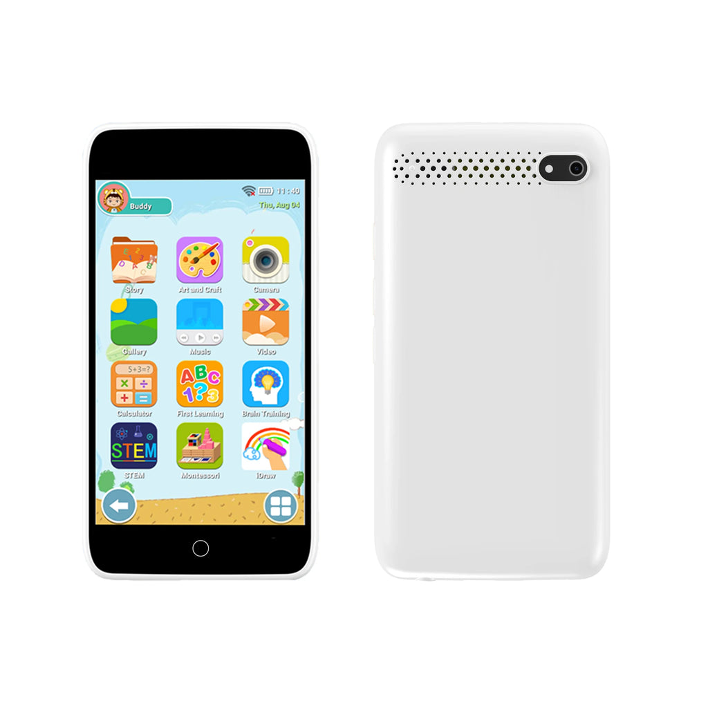 Kids Smart Phone Toy 220+ Educational Games 3.97'' Touch Screen With Dual Camera Brain Train Sleep Story for Child Festive Gifts