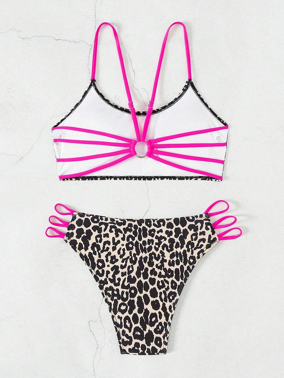 Sexy Leopard Micro Bikini 2026 Women Swimsuit Female Swimwear High Waist Bikinis Sets Brazilian Bandeau Beach Wear Bathing Suit