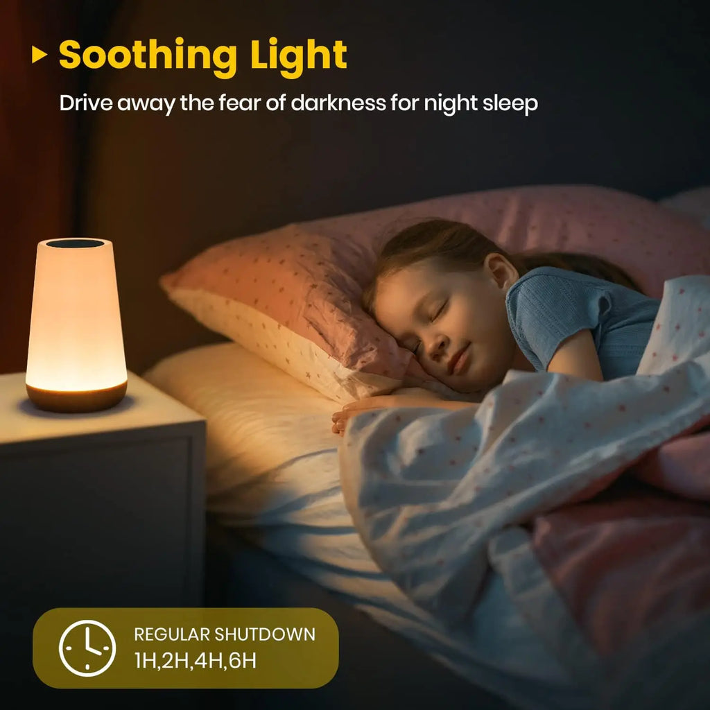 13 Color Changing Night Light Remote Control Touch USB Rechargeable RGB Night Lamp Dimmable Lamp Portable Table Bedside Lamp
