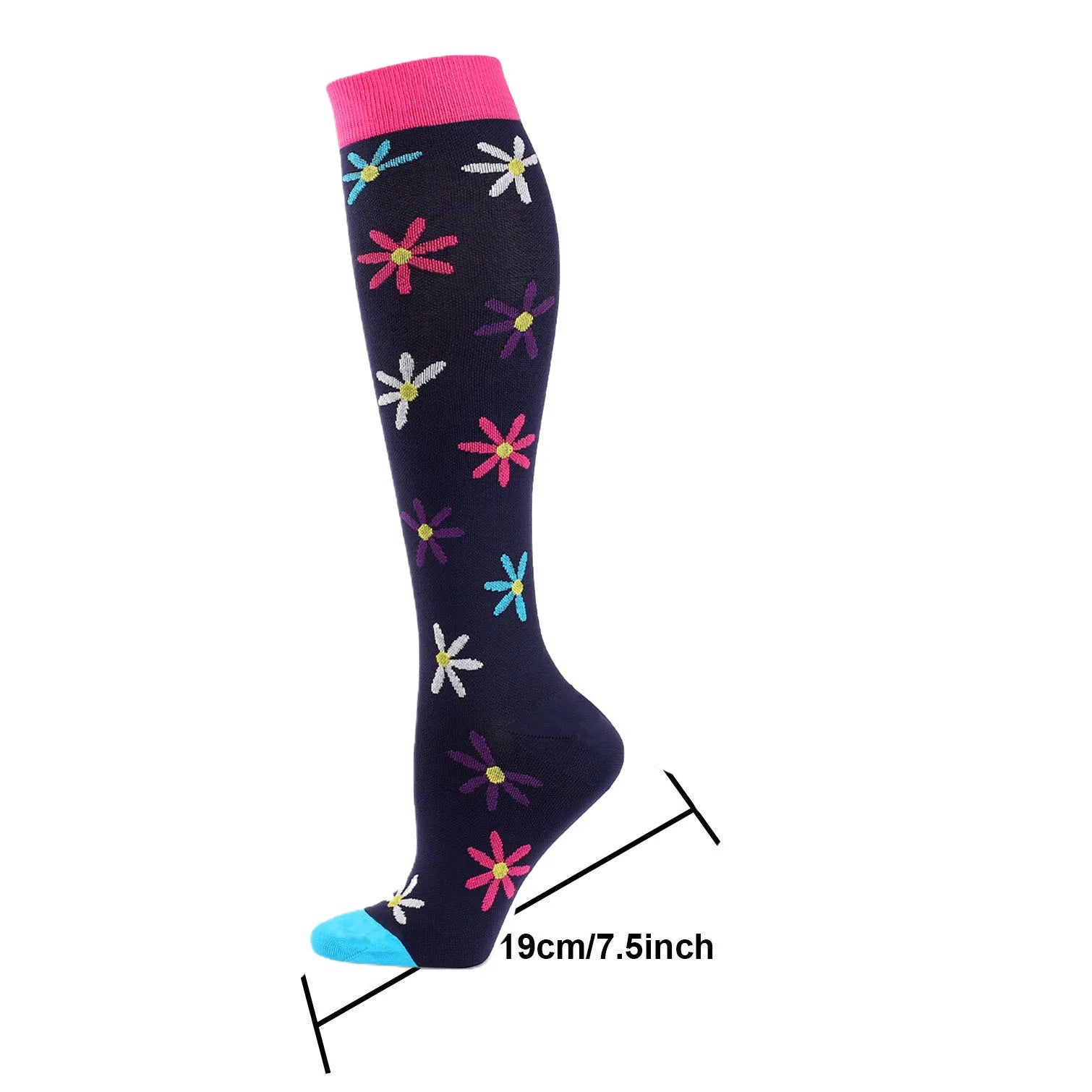 5 Pairs Random Athletic Compression Socks for Men and Women - Hiking, Basketball, Football, Rugby