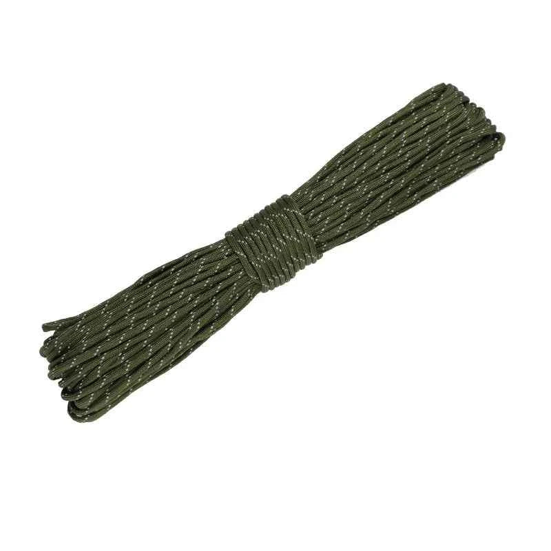 Reflective Paracord 550 Military 7 Strand Rope Tactical Parachute Cord Camping Tent Rope Warning Line Lanyard DIY Bracelet