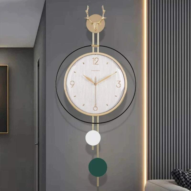 Corner Modern Wall Clocks Aesthetic Bedroom Luxury Kitchen Wall Clocks Nautical Nordic Horloges Murales Home Decor Items