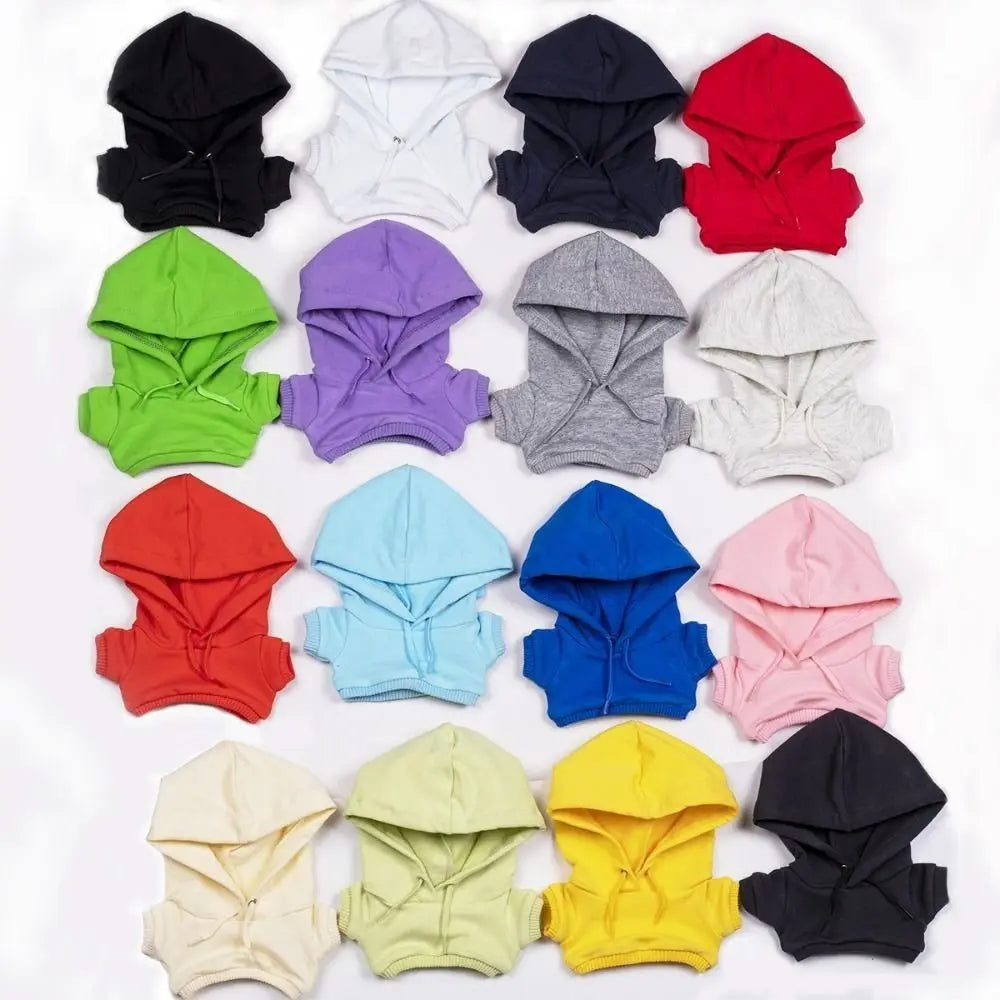 New Multicolor Handmade Hoodies For 10cm Cotton Dolls Fashion Casual Wear Sweatshirt Outfits Cute Dolls Tops Dolls Accessories