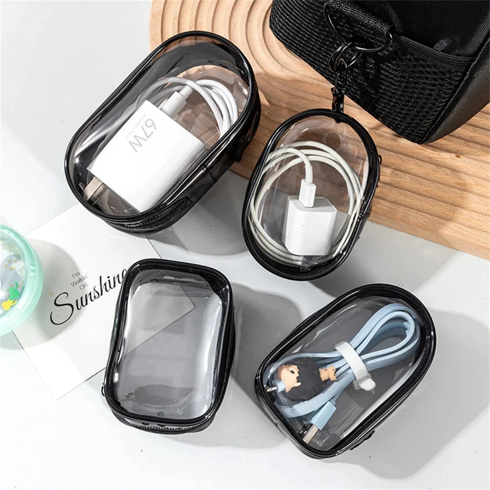 Jewelry Organizer Transparent Storage Box Pouch Mystery Box Keychain Bag Storage Case Thicken Wallet Cute Doll Bag Organization