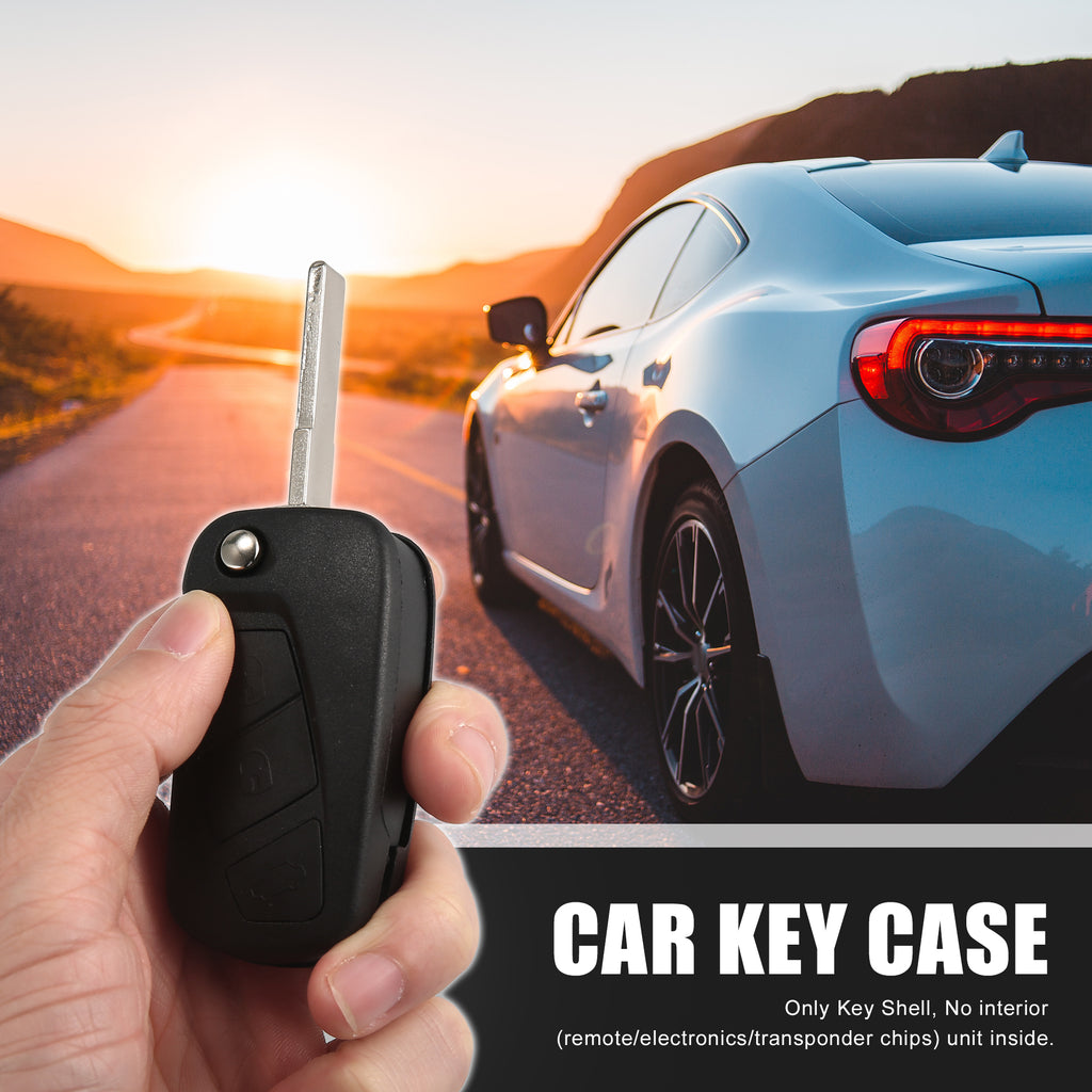 X Autohaux 3 Key Auto Buttons Remote Control Car Fob Key for Case Shell for Ford Ka 2008-2013 Maintenance Tools Car Accessories