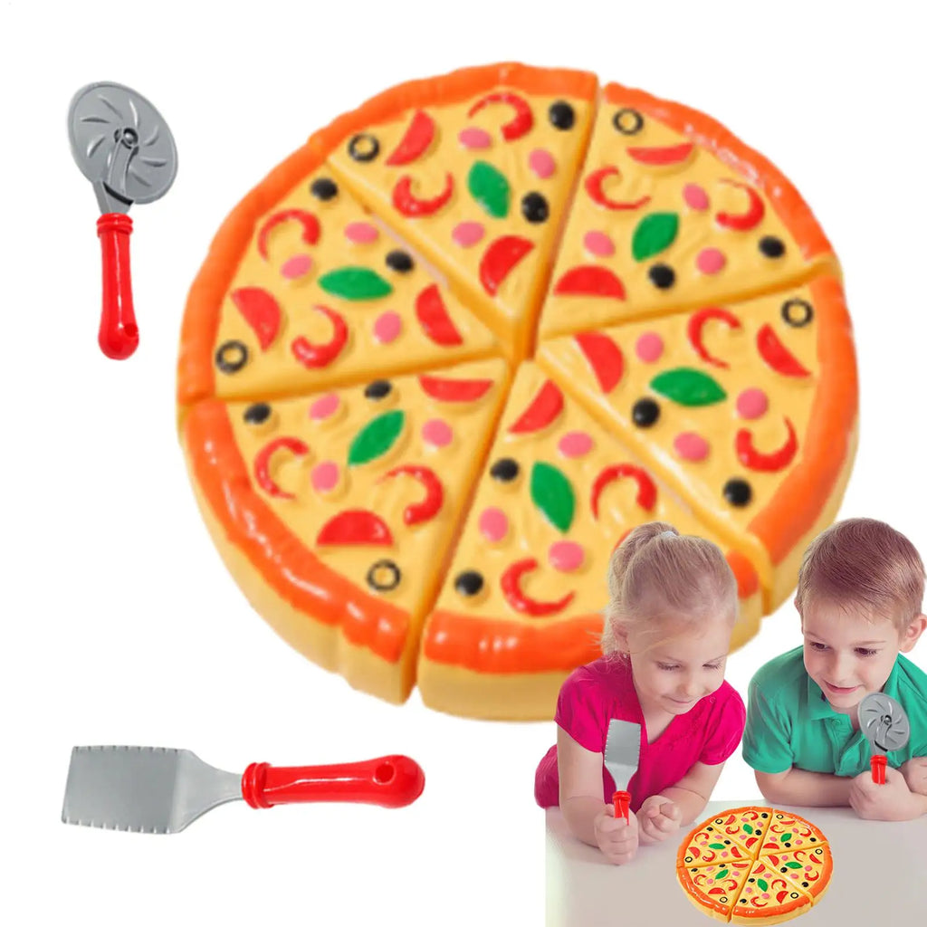 Kids Pizza Cutting Toy Simulation Plastic Pizza Dinette Child Toy Kitchen Pretend Play Food Cooking Kitchen Toys For Kids