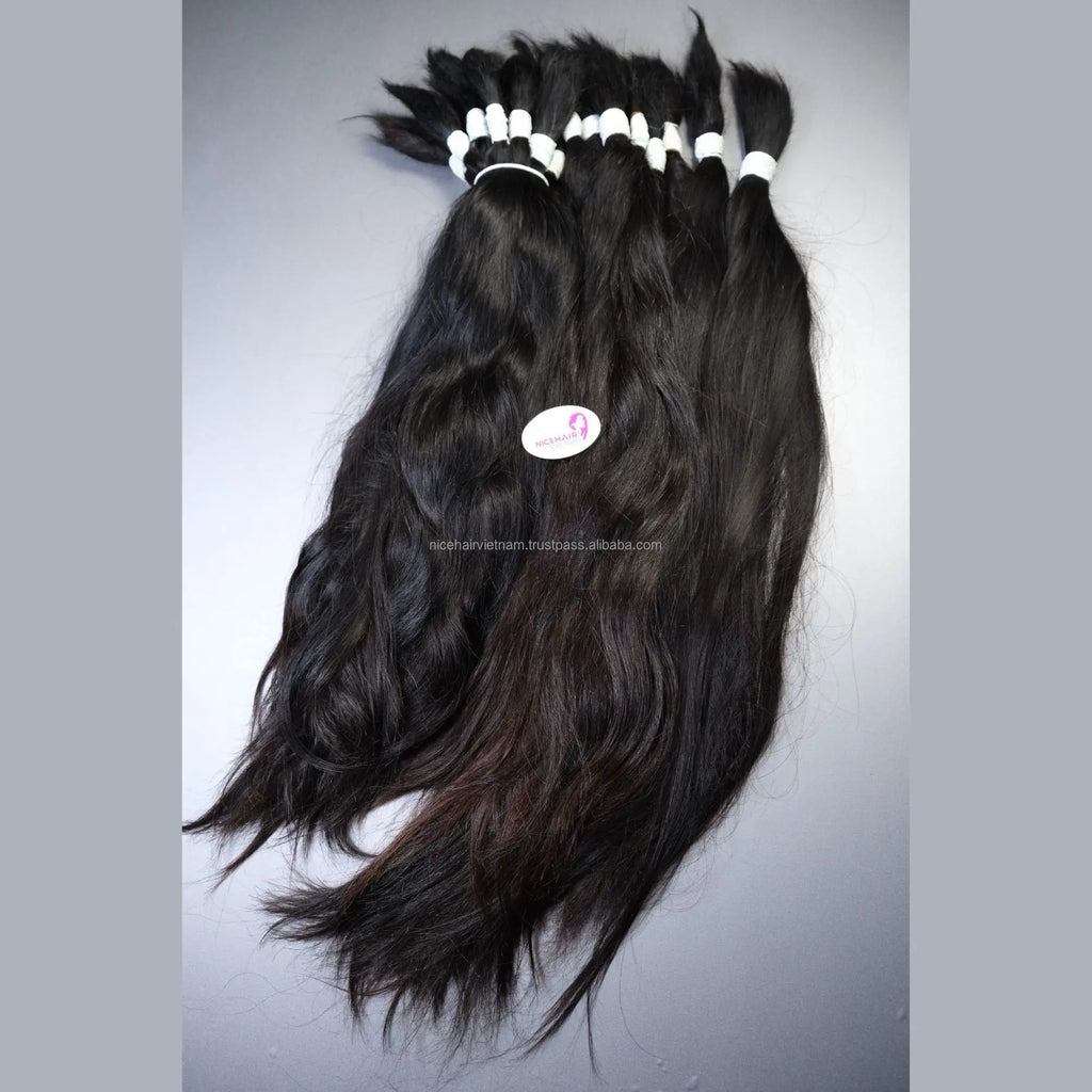 Wholesale 100% Raw Virgin Cuticle Aligned Hair 100% Vietnamese Human Remy Hair with Natural Waves Raw Virgin Asian Slavic hair