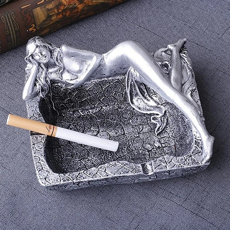 beauty ashtray decoration home decor creative household new   gift craft ornaments resin desktop statue   indoor outdoor office