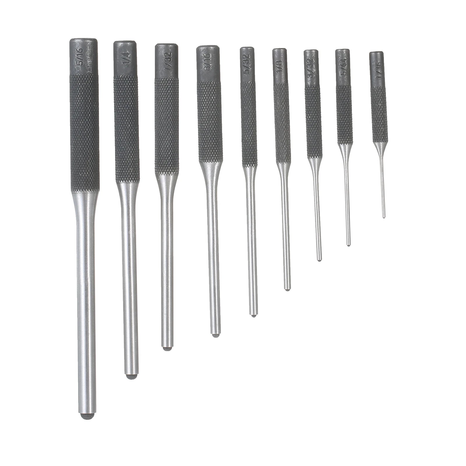 9 Pieces Roll Pin Punch Set Steel Punches Hand Pin Removing Tool with Carrying Case for Jewelers Watchmakers Carpenters