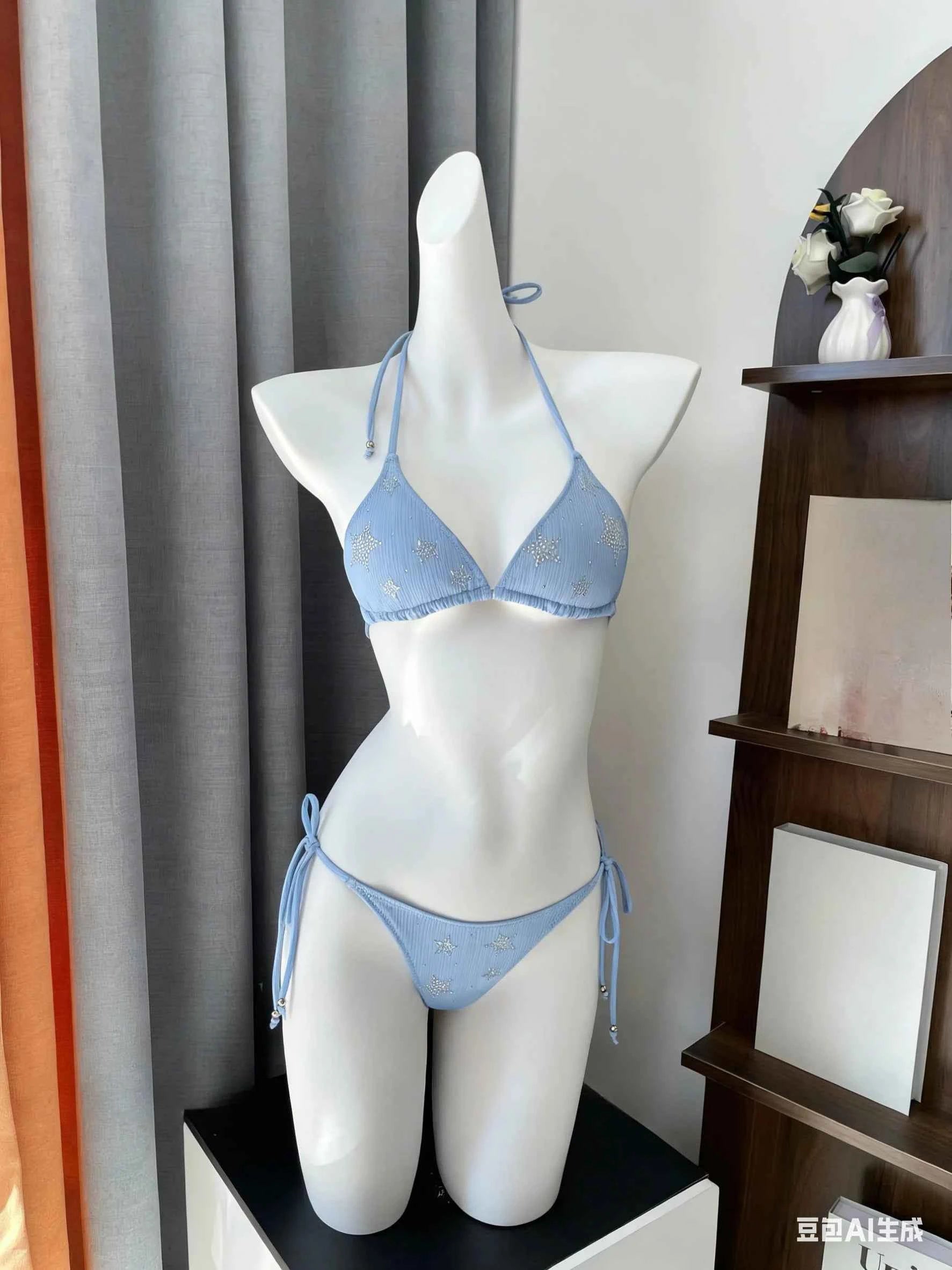 2026 Y2K Summer Sweet Pink White Dot Sets Lovely Cherry Decor Sexy Lace Trim Style Casual Bikini Swimsuit Beach Holiday Wear