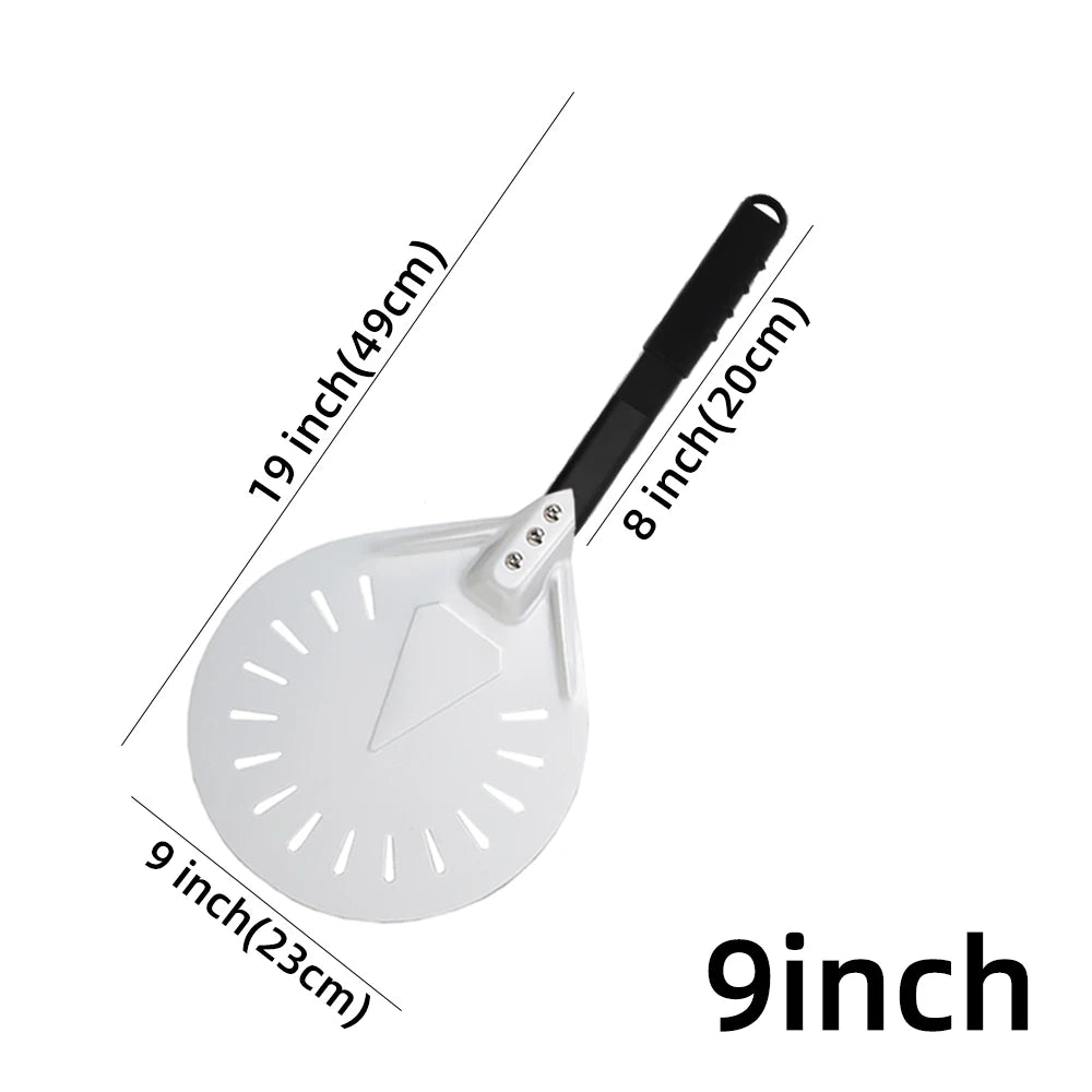7 8 9 10 Inch Long Pizza Peel AdjustableTurning Shovel Spatula Baking Tool  Kitchen Utensils Nonstick Big Pizza Turner for Oven