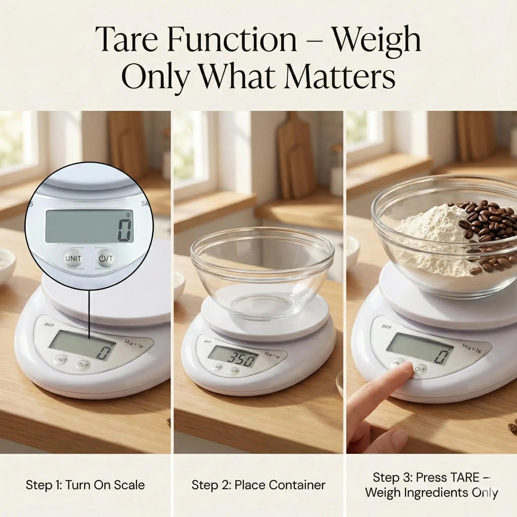5kg/1g Electronic Scales Portable Digital LED Display Food Balance Measuring Weight Scale Kitchen Baking Scale Kitchen Tools