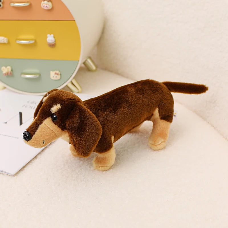10 Inch Adorable Dachshund Plush Toy Soft Stuffed Animal Dog Doll For Home Decor kids' Birthday Parties And Gifts