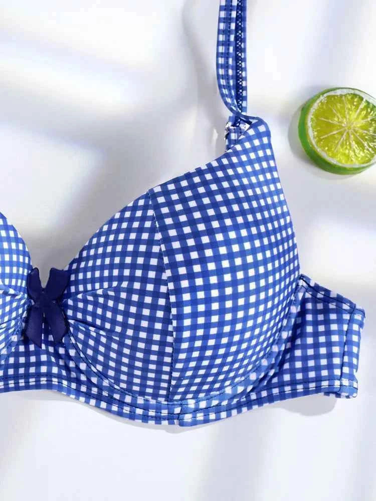 Triangle Bikinis Bow Swimsuit Women Sexy Swimwear Bandage Bikini Set Summer Biquini Female Beachwear Low Waist Thong Swimsuits
