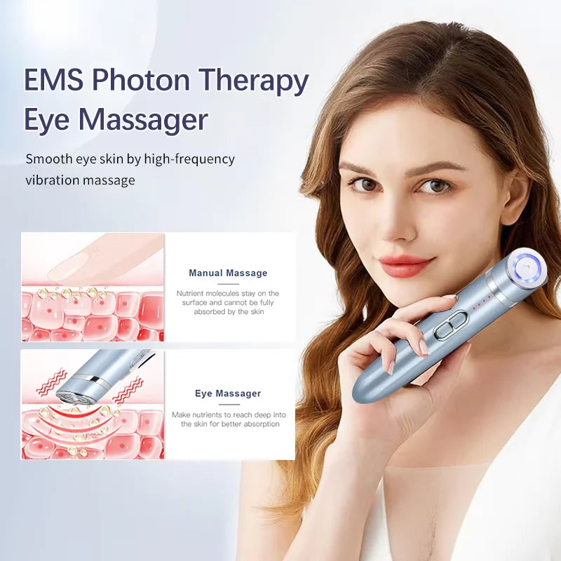EMS Eye Massager Anti-aging Beauty Instrument Eye Care Massage Tool Wrinkle Removal Face Lifting Beauty Device Home Use