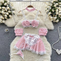 Women's V-neck Sexy Elegant Lace Camisole Jumpsuit Hollowed Transparent Tight Fitting Pajama Adjustable Shoulder Straps Hotsweet